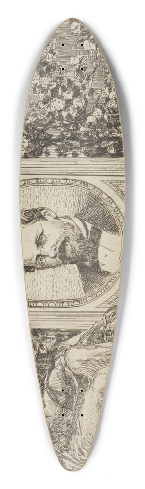 Max Klinger - Professor Gropius 39.3 inch art pintail longboard deck