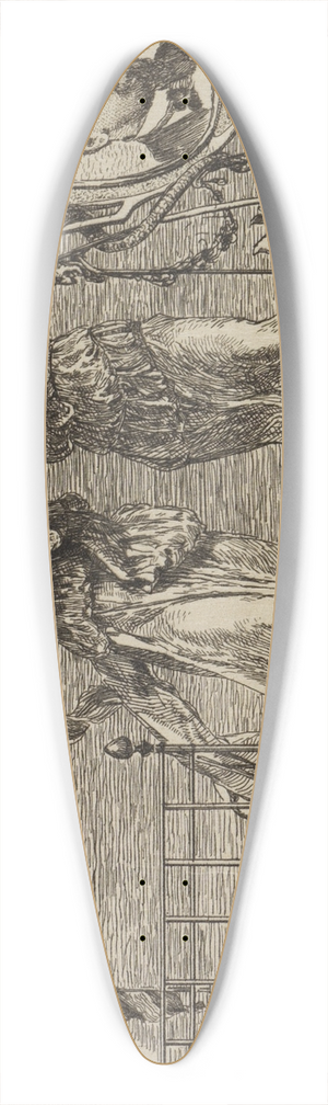 Max Klinger - Professor Gropius 39.3 inch art pintail longboard deck