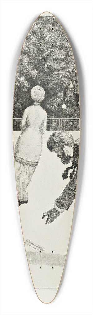 Max Klinger - The Action 39.3 inch art pintail longboard deck