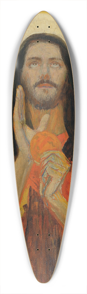 Max Kurzweil - Christus 39.3 inch art pintail longboard deck
