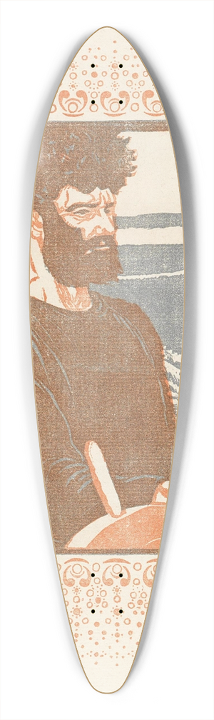 Max Kurzweil - Heimwrts 39.3 inch art pintail longboard deck