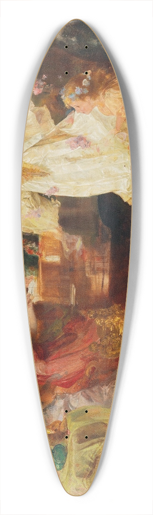 Max Lewis - Girls dancing 39.3 inch art pintail longboard deck