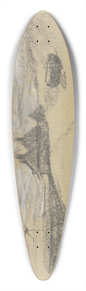 Max Liebermann - Blick von der Dne auf den Strand 39.3 inch art pintail longboard deck