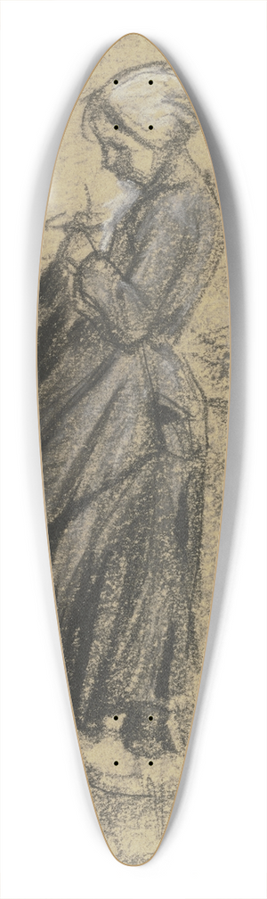 Max Liebermann - Mdchen auf dem Felde, strickend 39.3 inch art pintail longboard deck