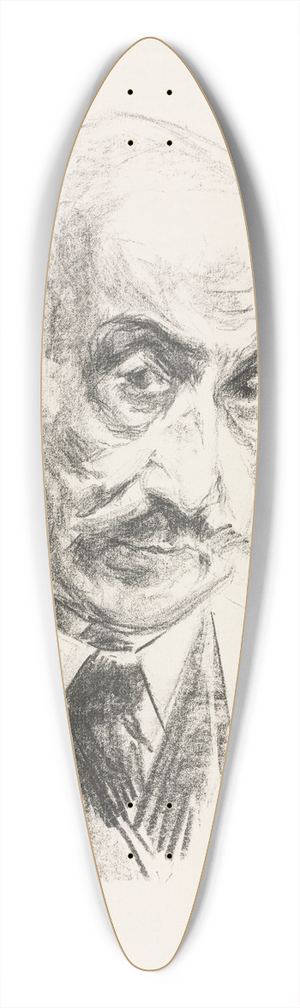 Max Liebermann - Self-Portrait 39.3 inch art pintail longboard deck