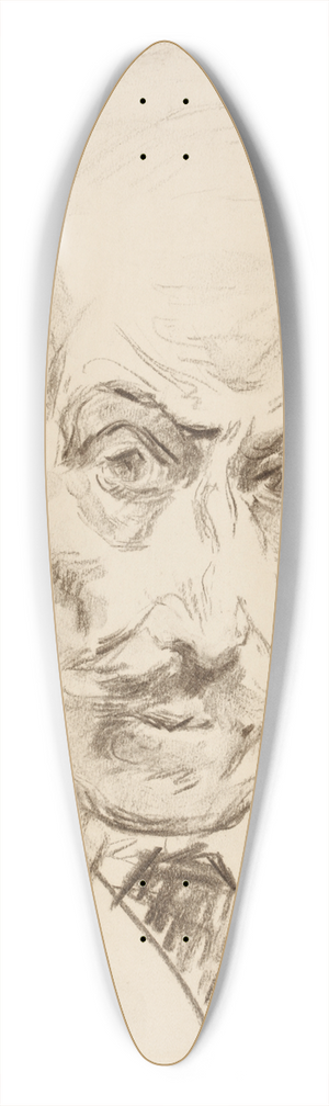 Max Liebermann - Self-portrait 39.3 inch art pintail longboard deck