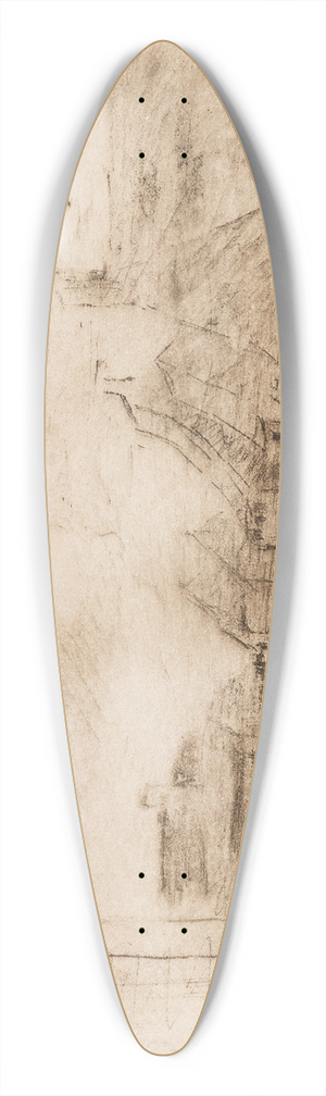 Max Liebermann - Strae in Zandvoort 39.3 inch art pintail longboard deck