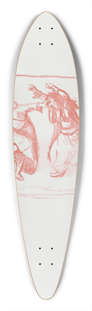 Max Slevogt - Ali Baba und die vierzig Rauber Pl.07 39.3 inch art pintail longboard deck