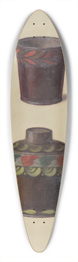 Max Soltmann - Toleware Tin Cannister 39.3 inch art pintail longboard deck