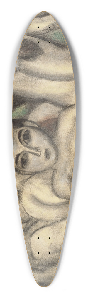 Max Weber - Nudes 39.3 inch art pintail longboard deck