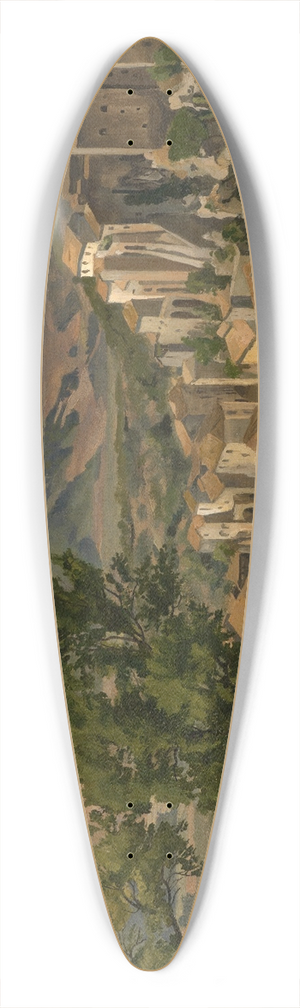 Max Wilhelm Roman - Landschaft bei Olevano 39.3 inch art pintail longboard deck