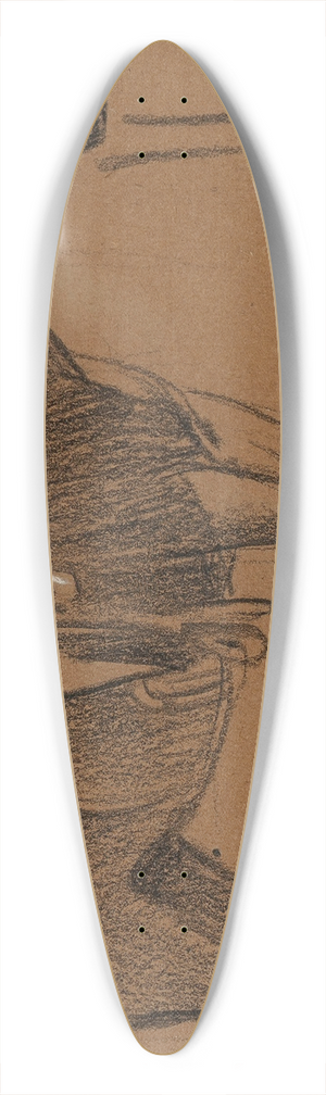 Maynard Dixon - Horse Study 39.3 inch art pintail longboard deck