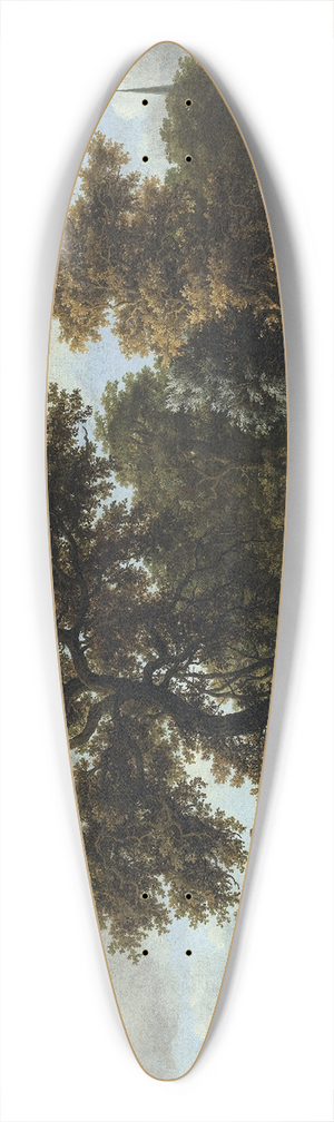 Meindert Hobbema - The Travelers 39.3 inch art pintail longboard deck