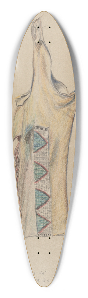 Melita Hofmann - Buckskin Legging with Beadwork 39.3 inch art pintail longboard deck