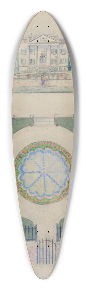 Meyer Goldbaum - Coster House 39.3 inch art pintail longboard deck