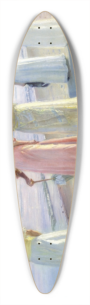 Michael Ancher - A stroll on the beach 39.3 inch art pintail longboard deck