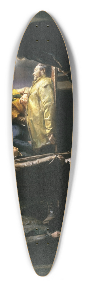 Michael Ancher - Den druknede 39.3 inch art pintail longboard deck