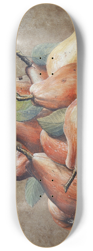 Giovanna Garzoni - Stillleben Mit Birnen Und Einem Schmetterling 8.25 inch art skate deck