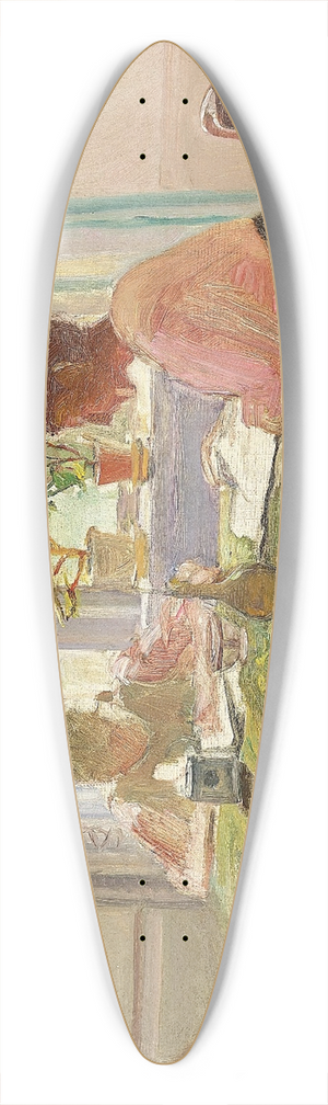 Michael Ancher - Lektielsning ved vinduet 39.3 inch art pintail longboard deck