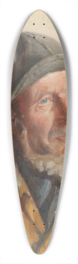 Michael Ancher - Portrt af en fisker 39.3 inch art pintail longboard deck