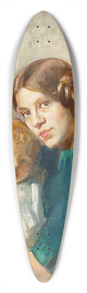 Michael Ancher - Ung mor med barn 39.3 inch art pintail longboard deck
