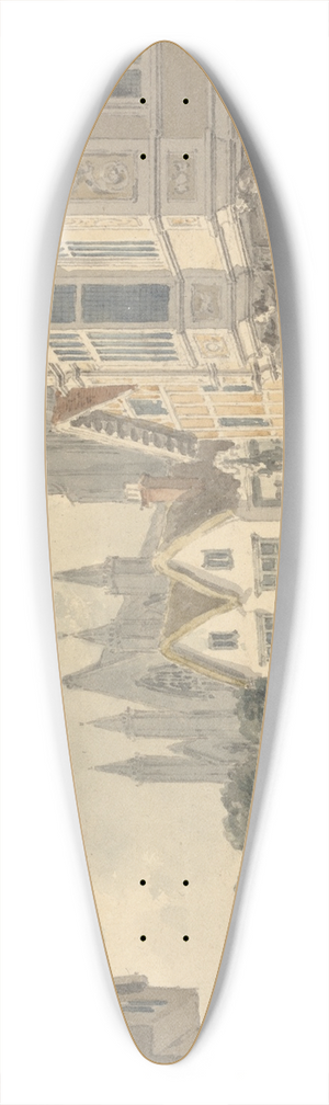 Michael Angelo Rooker - View in Oxford 39.3 inch art pintail longboard deck
