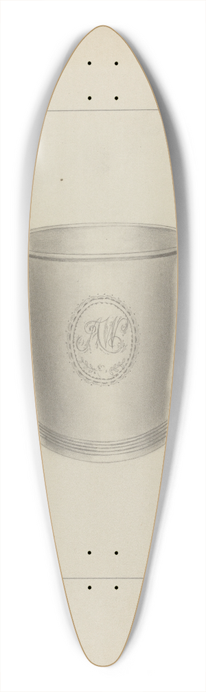 Michael Fenga - Silver Beaker 39.3 inch art pintail longboard deck