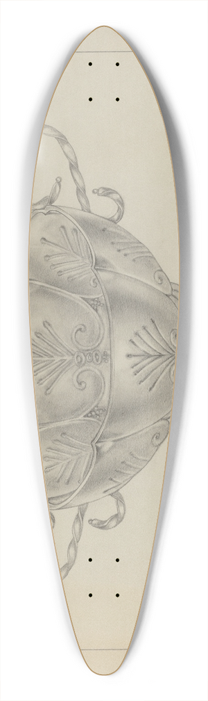 Michael Fenga - Silver Bowl 39.3 inch art pintail longboard deck