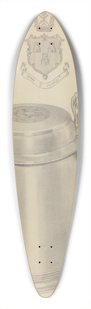 Michael Fenga - Silver Tankard 39.3 inch art pintail longboard deck