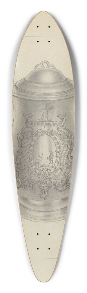 Michael Fenga - Silver Tankard 39.3 inch art pintail longboard deck