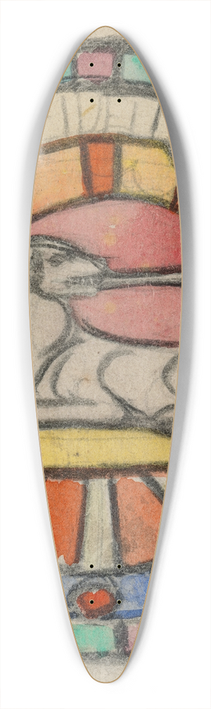 Michael Healy - Saint Dominics Hound 39.3 inch art pintail longboard deck