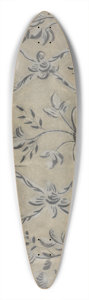 Michael Lauretano - Free Hand Decorated Wall 39.3 inch art pintail longboard deck