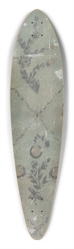 Michael Lauretano - Hand Painted Wall (Detail) 39.3 inch art pintail longboard deck