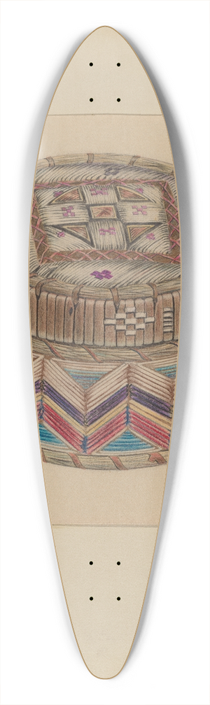 Michael Trekur - Basket 39.3 inch art pintail longboard deck
