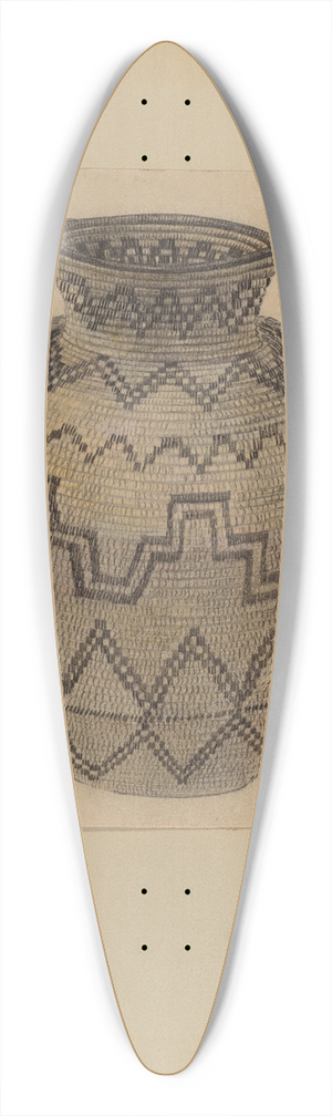 Michael Trekur - Basket 39.3 inch art pintail longboard deck