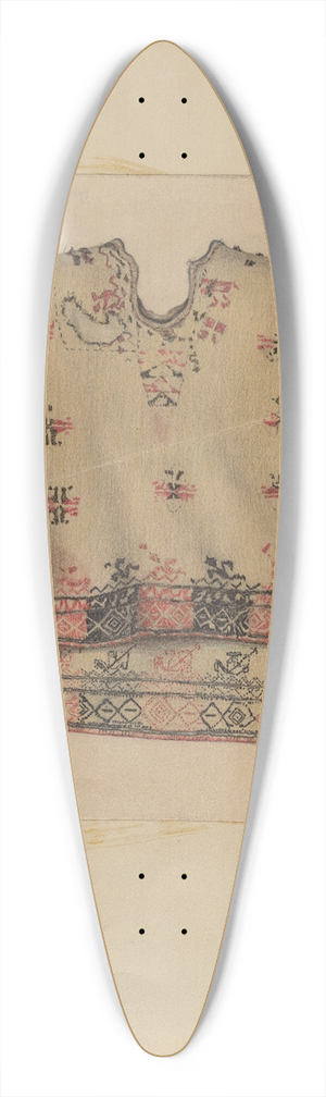 Michael Trekur - Embroidered Womans Dress 39.3 inch art pintail longboard deck