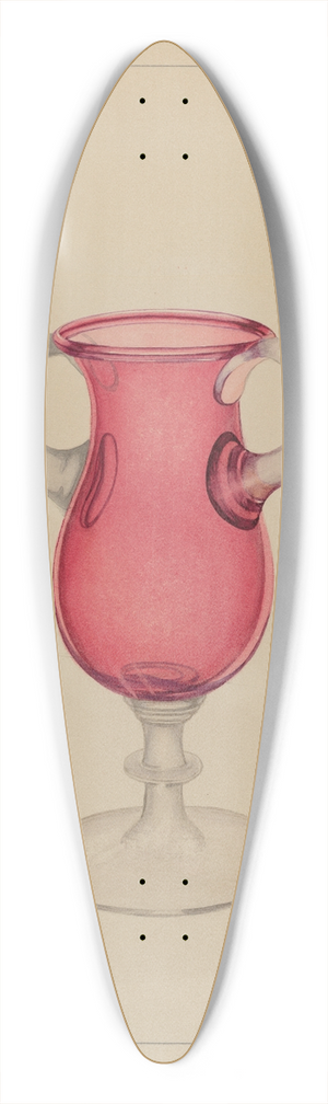 Michael Trekur - Vase 39.3 inch art pintail longboard deck
