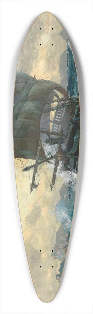 Michael Zeno Diemer - Der fliegende Hollnder 39.3 inch art pintail longboard deck