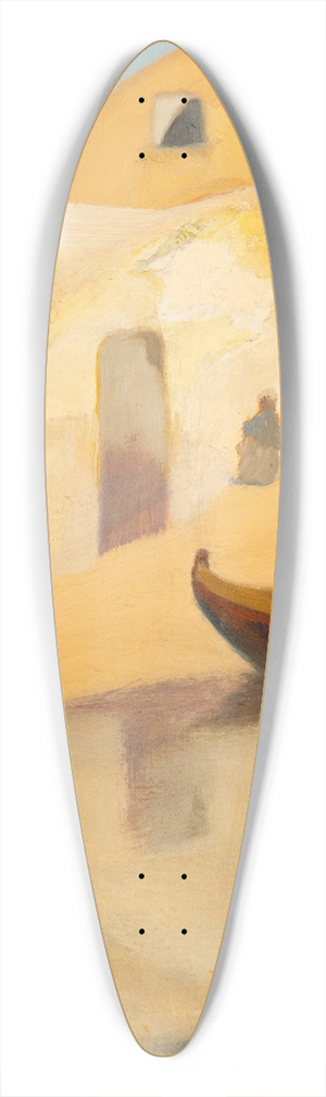 Michalis Oikonomou - Maisons et bateaux 39.3 inch art pintail longboard deck