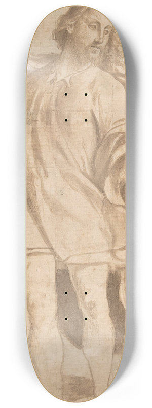 Giovanni Antonio da Pordenone - Standing Figure of Christ with Arms Upraised 8.25 inch art skate deck