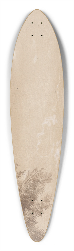 Michel Jean Cazabon - St. James Barracks 39.3 inch art pintail longboard deck