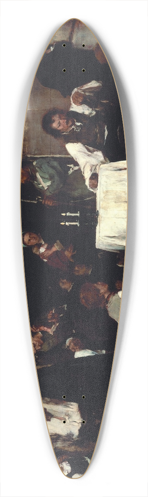 Mihly Munkcsy - Condemned Cell I 39.3 inch art pintail longboard deck