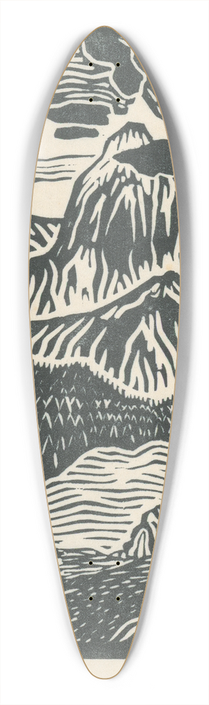 Mikul Galanda - Autumn II 39.3 inch art pintail longboard deck