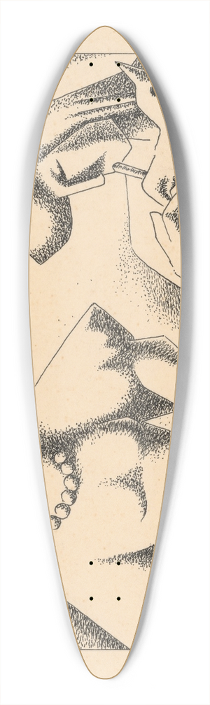 Mikul Galanda - Bag-Piper 39.3 inch art pintail longboard deck
