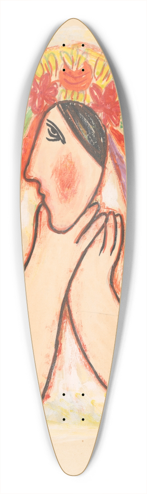 Mikul Galanda - Bride 39.3 inch art pintail longboard deck