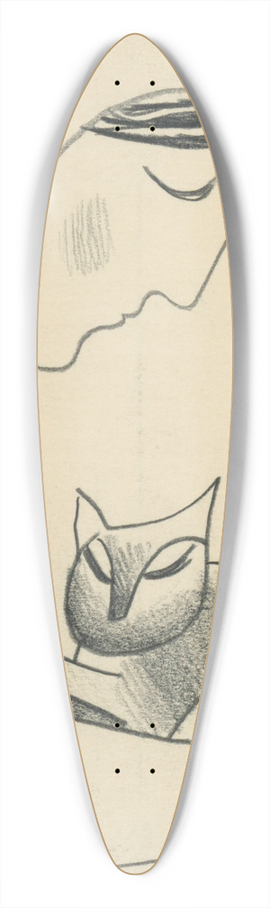 Mikul Galanda - Dieva s makou v nru 39.3 inch art pintail longboard deck