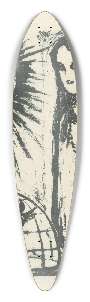 Mikul Galanda - ena a klietka 39.3 inch art pintail longboard deck