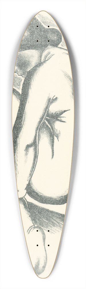 Mikul Galanda - ensk akt 39.3 inch art pintail longboard deck