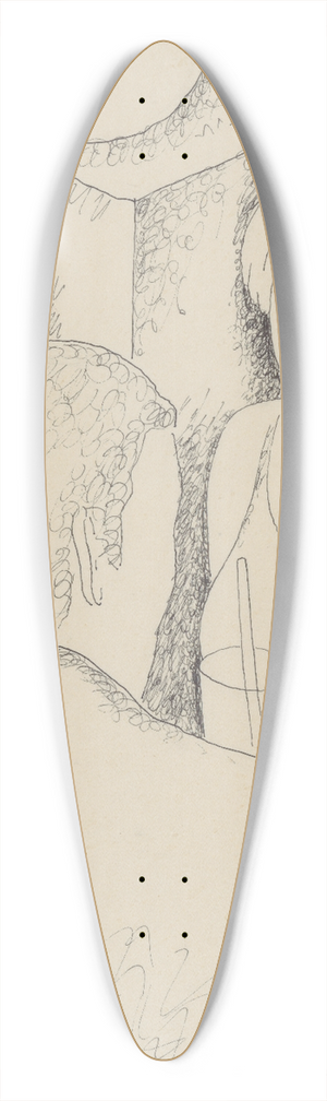 Mikul Galanda - In a Caf 39.3 inch art pintail longboard deck