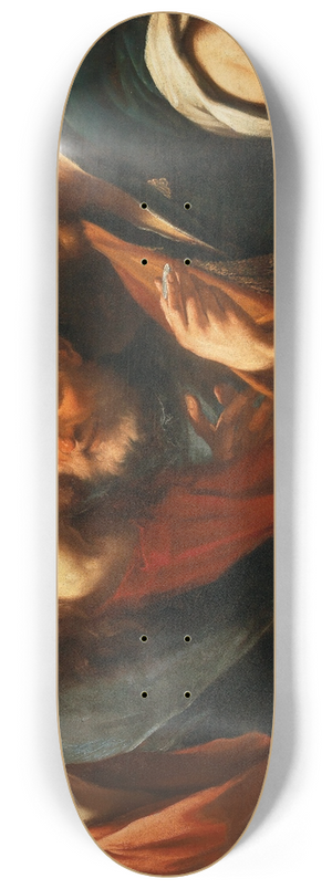 Giovanni Battista Beinaschi - The Tribute Money 8.25 inch art skate deck Giovanni Battista Beinaschi - The Tribute Money 8.25 inch art skate deck